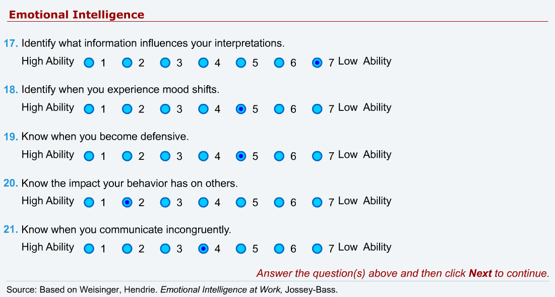 personal vaules self-assessment 5