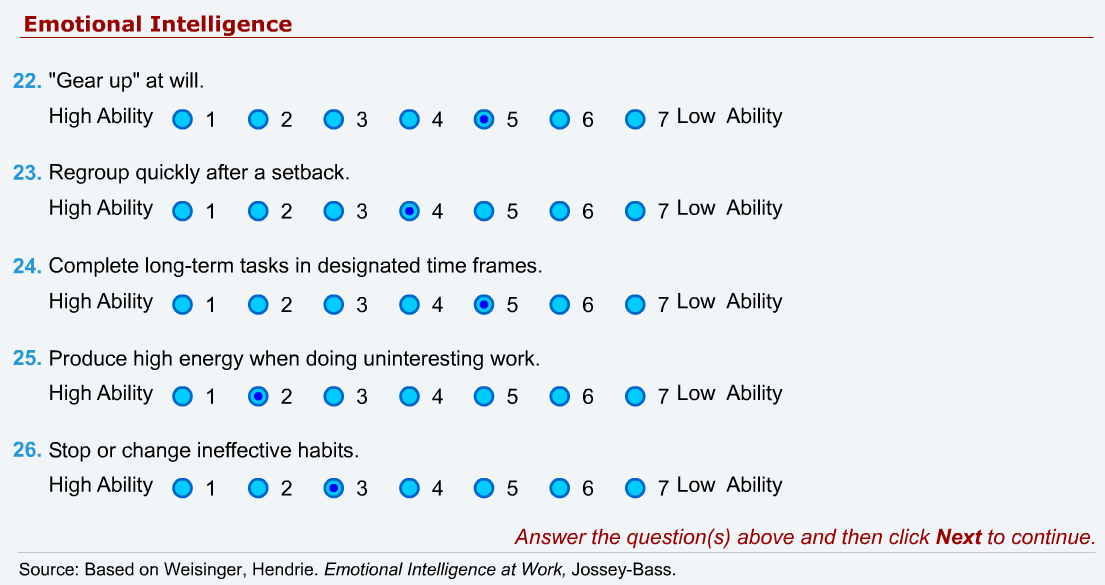 personal vaules self-assessment 6