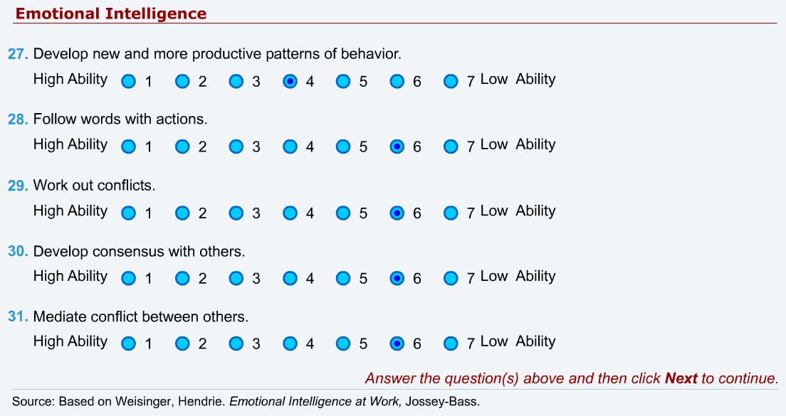 personal vaules self-assessment 7