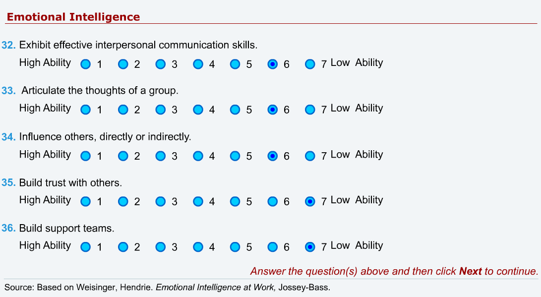 personal vaules self-assessment 8