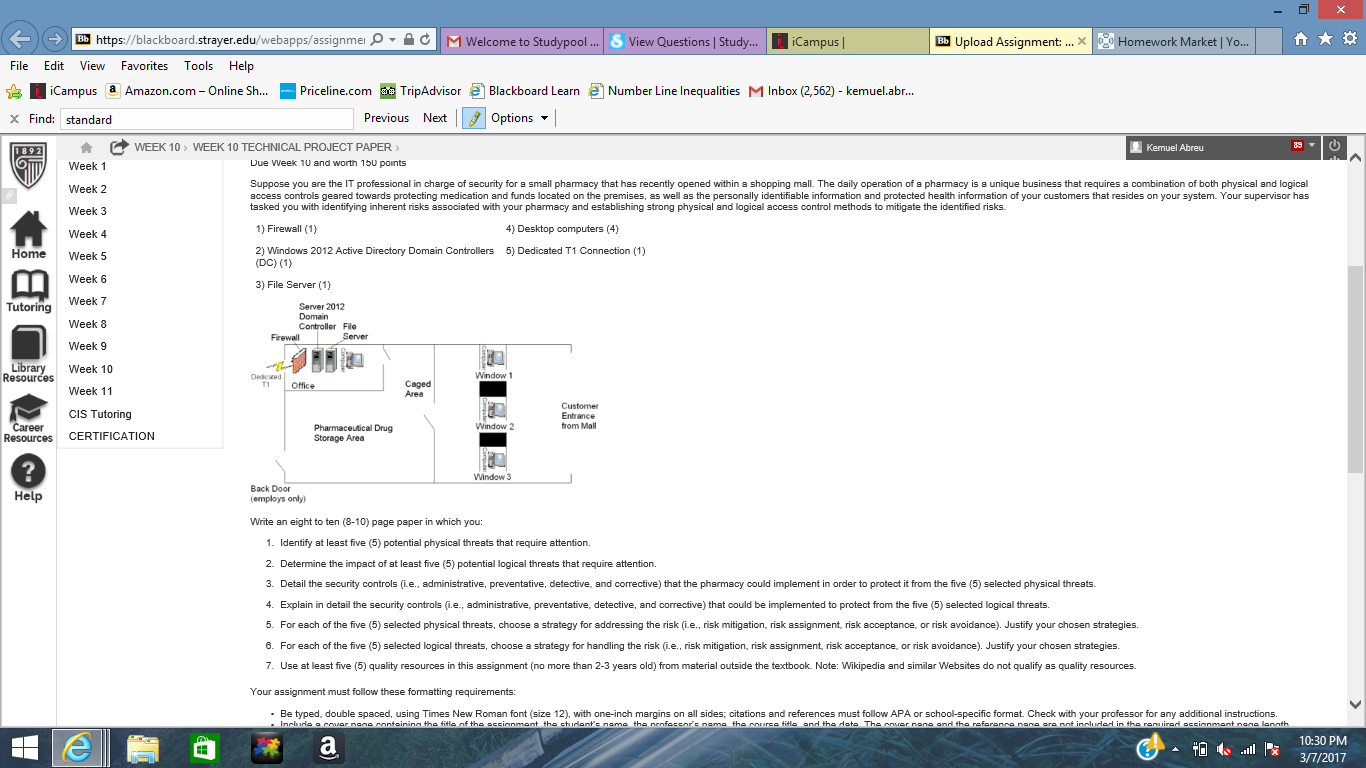 Technical Project Paper: Information Systems Security 1