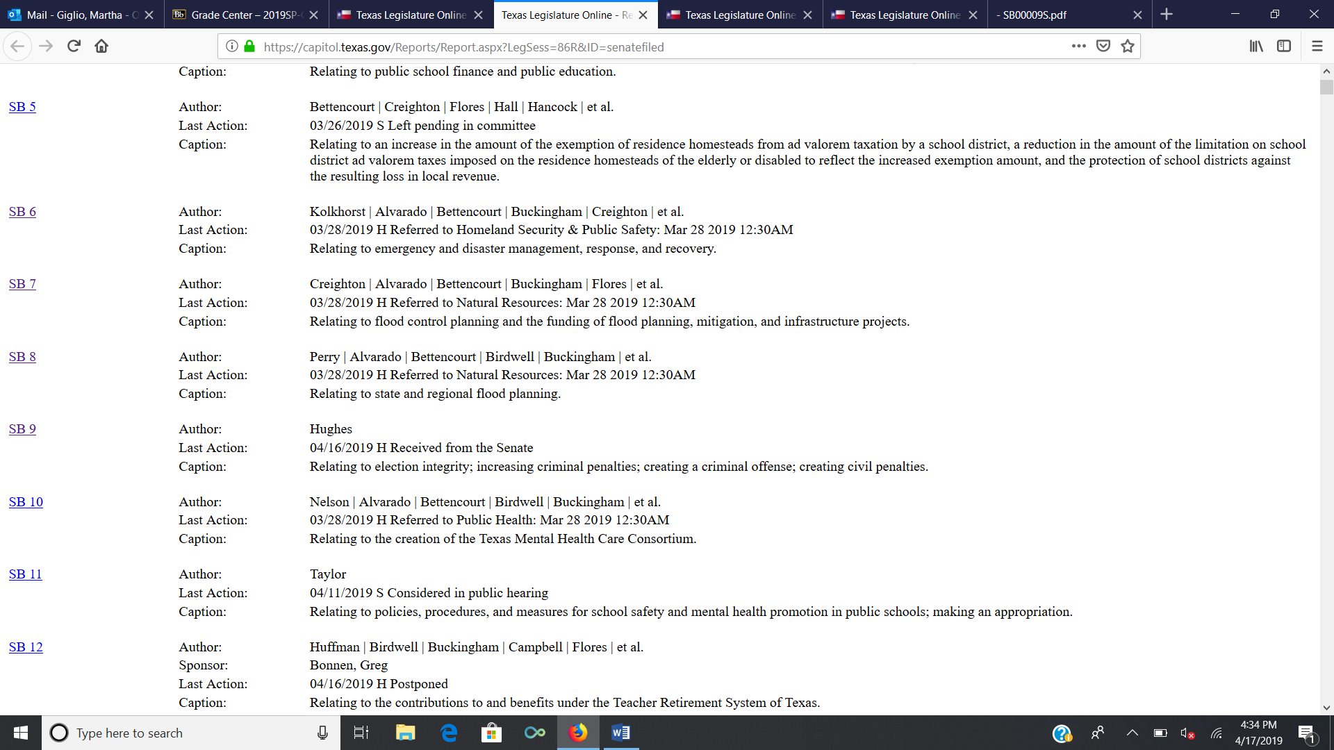  All requirements are in the documentation. There are many steps and information inside. Due October 31, 2019 Submit a brief summary of the bill that you will be reporting on. This summary needs to be 2