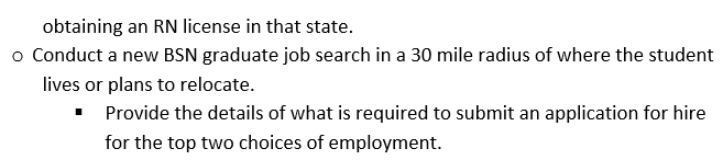 I'm about to graduate in very soon in Nursing Scholl with my BSN and I have been asked to write a paper in an APA format about Career Planning worth 200 points. Attach is the Template and please the p 2
