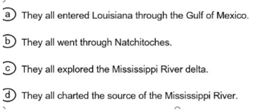 8th grade Louisiana History Questions 3