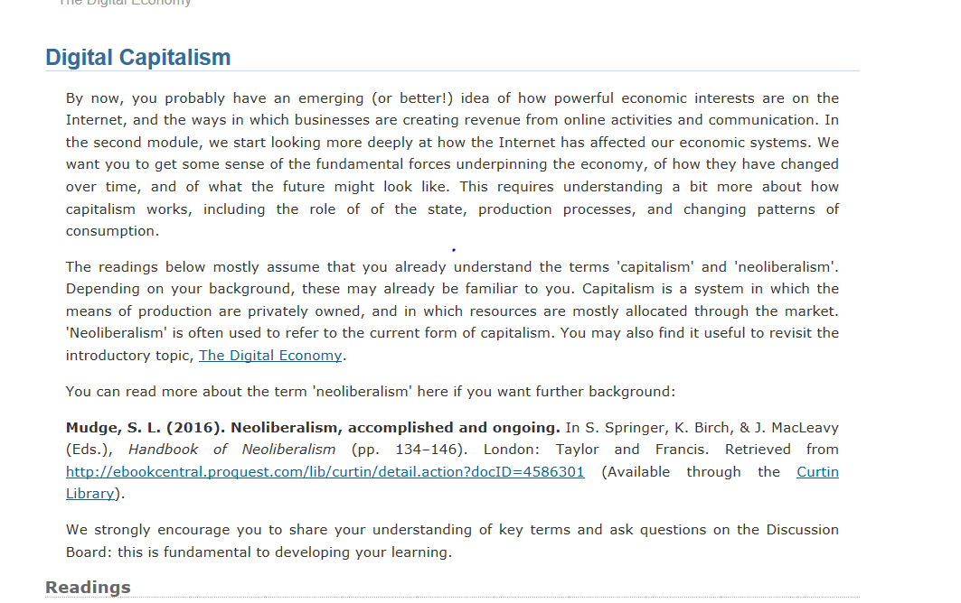 Requirements Need a 100% plagiarism free work   2000 words   Apa - 6th referencing style  (use few peer-reviewed source)   Argument  must reference the role of ‘free’ online labour  and dra 7