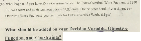 Production & Operation Management CLASS! ALSO , EVEN SOME OF THE QUESTION LOOK LIKE THE SAME THEY ARE NOT PLEASE  SUBMIT IT BY WRITE HAND ,DO NOT USE EXCEL . ANSWER EACH QUESTION 9