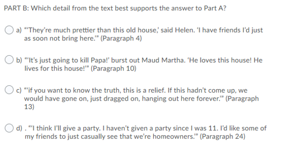 I have a story and five multiple questions that I need answered.  I need this before the end of the day if possible please.  Also explain why you picked the answer.   2