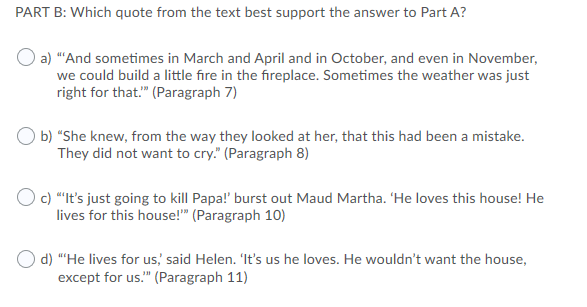 I have a story and five multiple questions that I need answered.  I need this before the end of the day if possible please.  Also explain why you picked the answer.   4