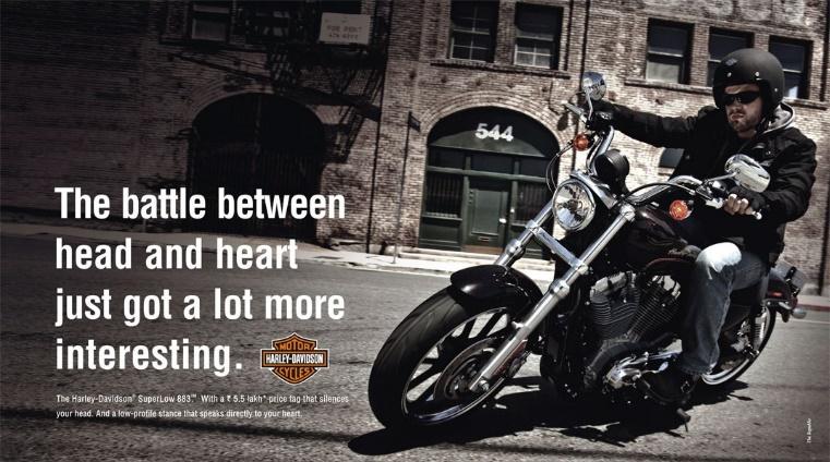 Choose one of the four following visuals:  Image courtesy of: Nike 2013 advertisement Image courtesy of: Parents magazine June 2011 Image courtesy of: Harley Davidson advertisement Image courtesy of: 3