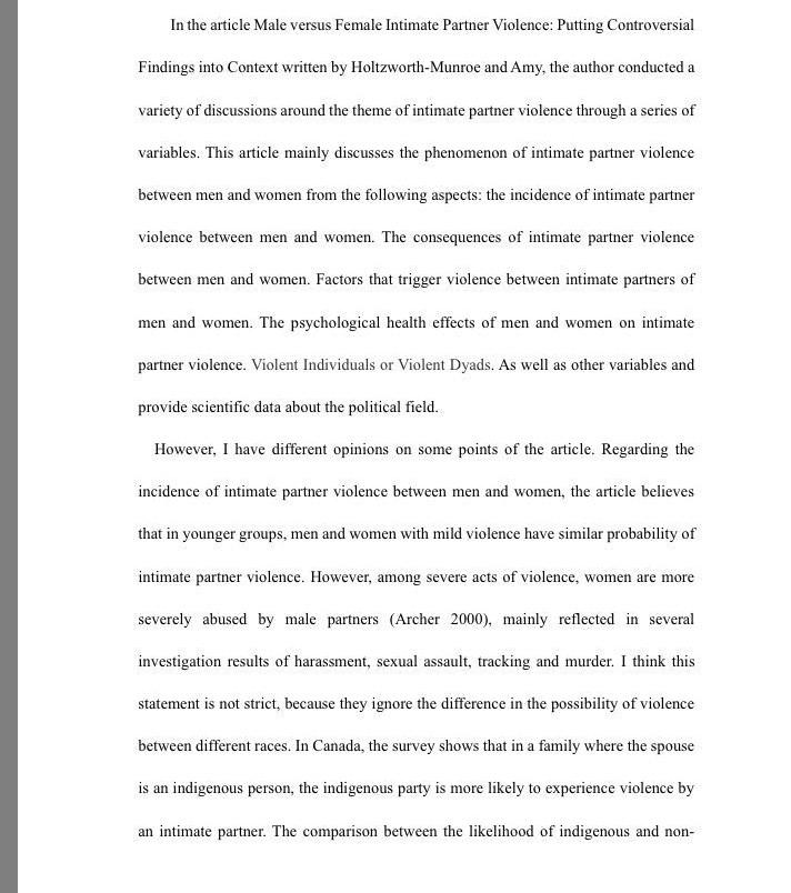 It will be accompanied by a 2 – 3-page critical analysis (one week after the in-class presentation) which must contain a brief summary of the topic but more importantly, analyzing the strengths/ weakn 1