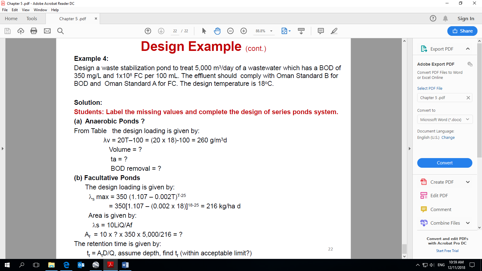 ADVANCED WASTEWATERWho able to complete answers according to all requirements and in a timely manner. 4
