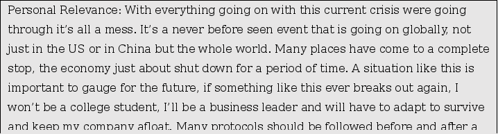 In the end, locate a recent article that focuses on a topic similar to the class presentation. Give me the reference/website for the article in the space provided in APA or MLA format. In the box belo 3