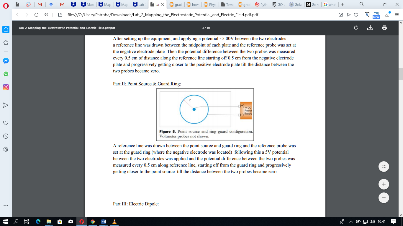 I will Attach 5 things below, 1- The lab manual, you should follow the manual as it is and answer the 5 questions in the manual. 2- The "collected data". 3- Letter on how to write a lab report. 4- Let 1