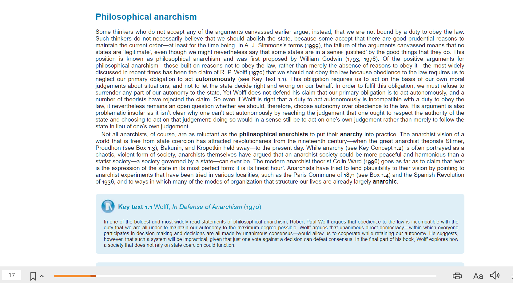 Do you think that we have a political obligation to obey the law? Explain why or why not by assessing the arguments presented in the text, indicating which you find most compelling and why. 9