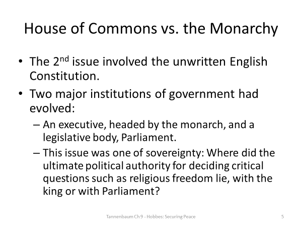 Summarize some of the philosophical ideas of Thomas Hobbes that were discussed in Chapter 9 of Tannenbaum.Explain how these ideas are shown in a piece of Hobbes’ work that Tannenbaum discusses in the 5
