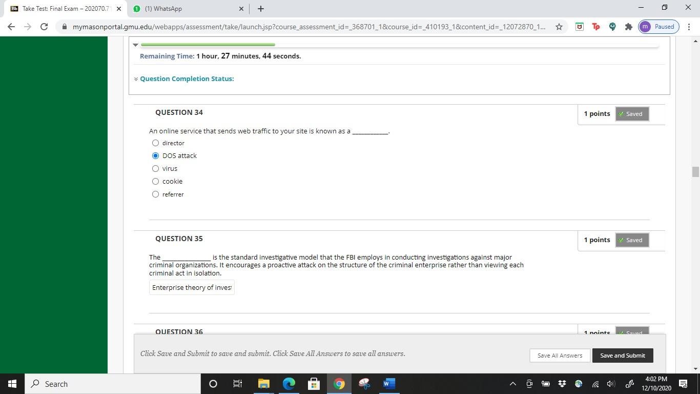 see attached file is an exam you have to find the answers for the following questions that i mentioned down here. It's an computer forensic exam and please made a word doc and provide the answers with 20