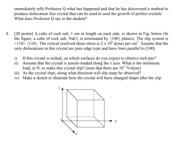 This is a material science related question 3