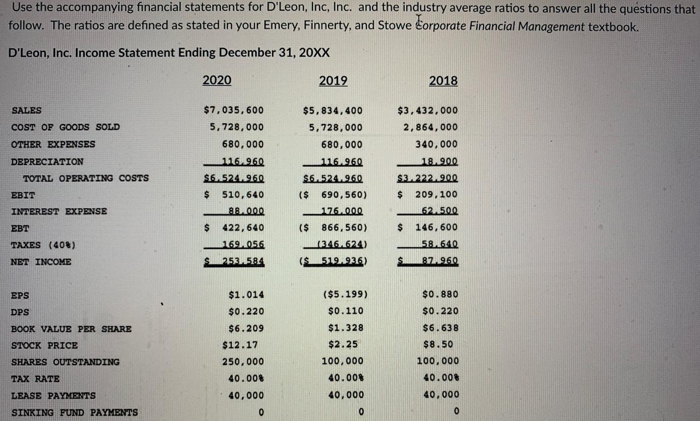 Questions in word document 1