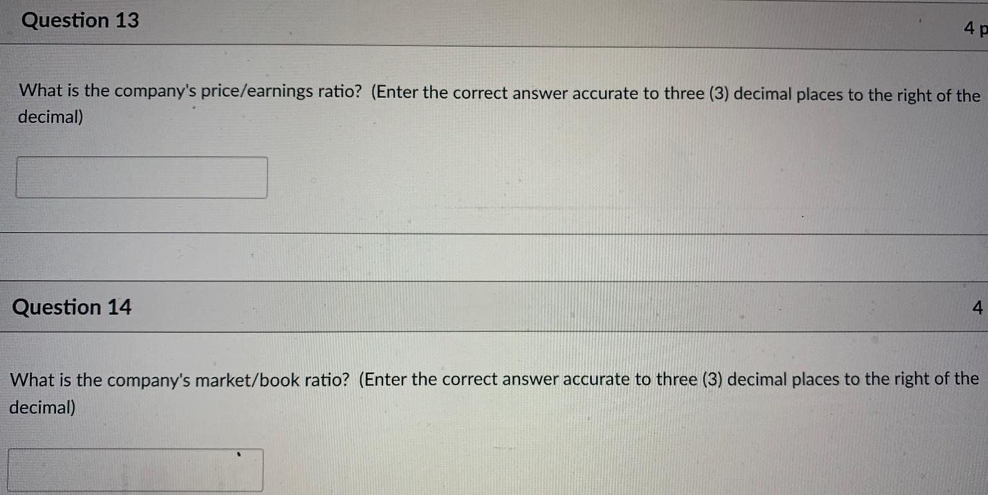 Questions in word document 8