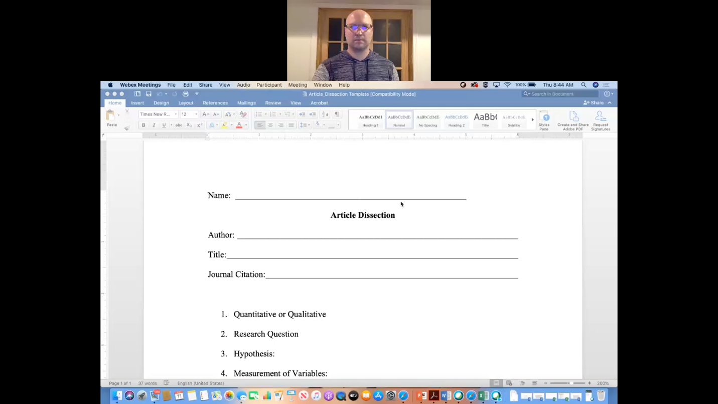 I have provided you with two articles that I want you to dissect.  Please attach one word document that contains your two article dissections.  Please use the template that is located in the Final Pap 1