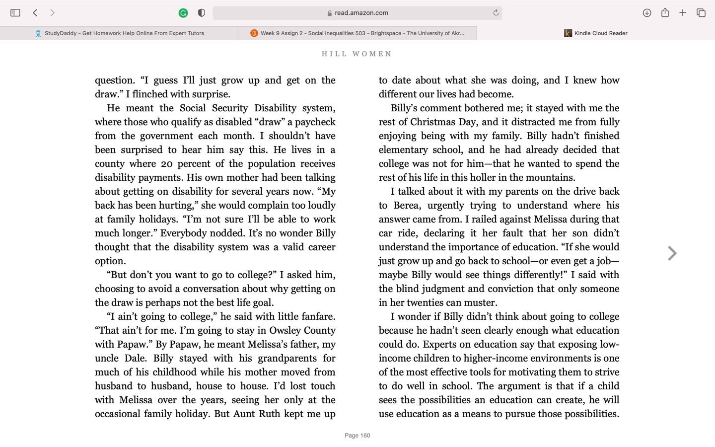 Q1:  What is Cassie's "journey" in law school?  What realizations and changes come about as she spends her time at Harvard Law?  What causes the changes in her basic beliefs and ideas about her future 9