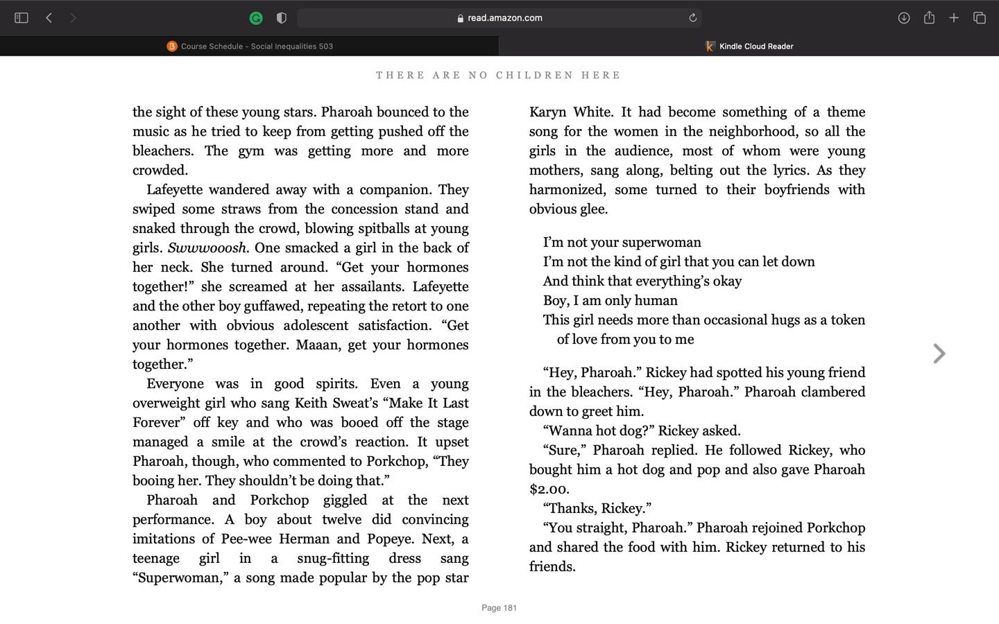 his chapter leaves me thinking, "Yay, something positive finally happens," and then, right away everything turns around and you can't believe something so awful is happening.  Identify some of the ups 3