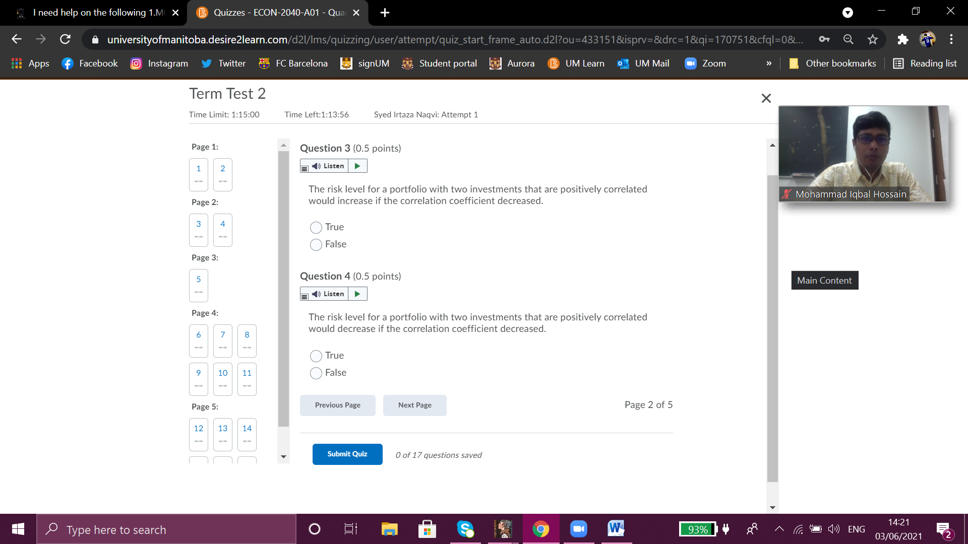 I need help on the following  1.MCQ 2. True/False 3. Short questions (Fill in the blanks-calculation required) 4. Long questions (write on the blank space-calculation required; some questions need exp 2