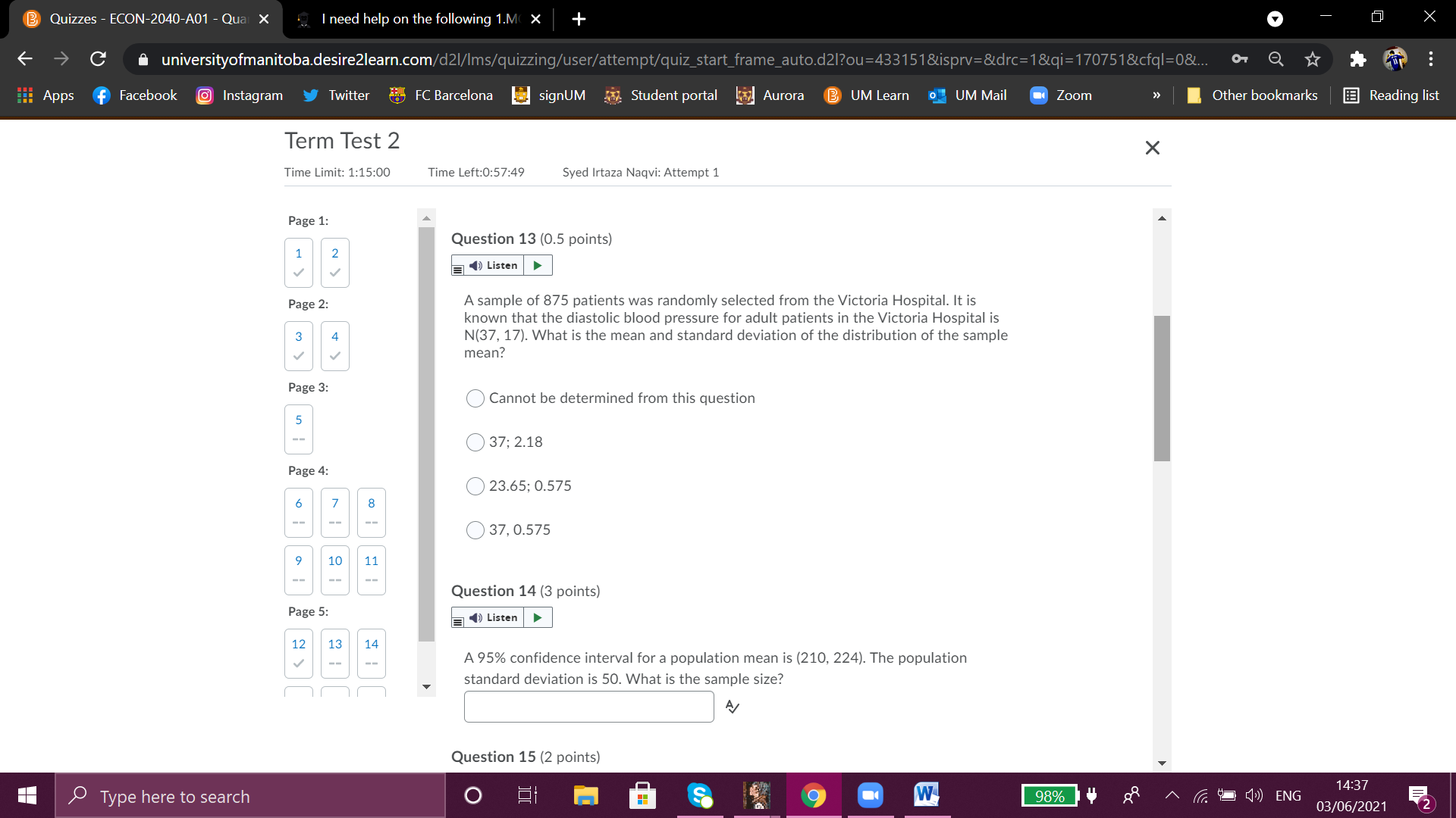 I need help on the following  1.MCQ 2. True/False 3. Short questions (Fill in the blanks-calculation required) 4. Long questions (write on the blank space-calculation required; some questions need exp 2