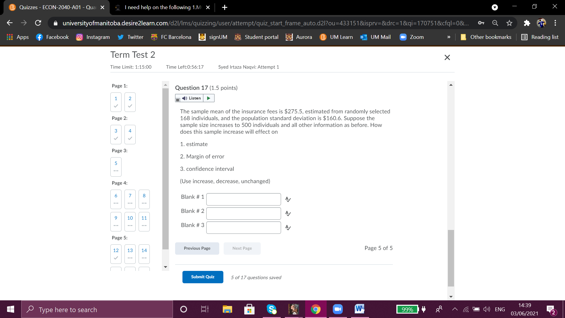 I need help on the following  1.MCQ 2. True/False 3. Short questions (Fill in the blanks-calculation required) 4. Long questions (write on the blank space-calculation required; some questions need exp 4