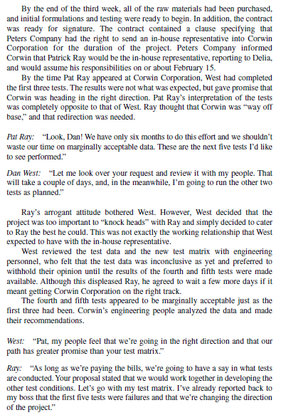 Case Study on Research and Development (R&D) Projects (100 points)The case study below offers an excellent perspective on how projects are often initiated under less than ideal circumstances—which o 7