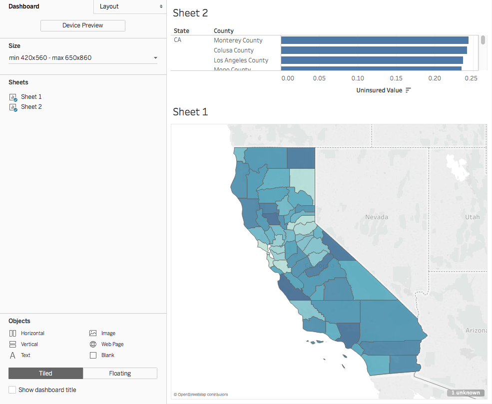 This exercise includes installation instructions, data, and a tutorial. The tutorial requires students to work with the County Health Ranking dataset and assess the proportion of uninsured in CA count 55