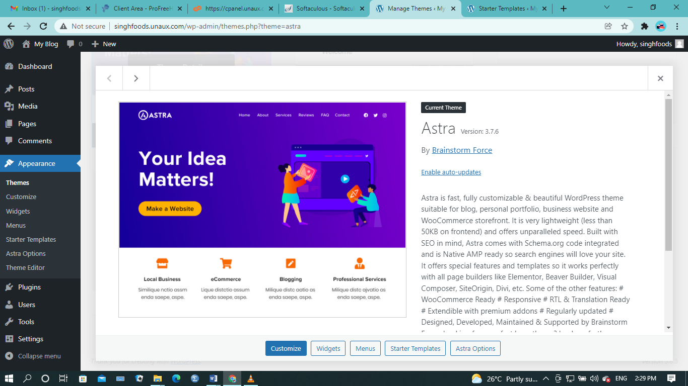 You should obtain and organise the content of your site during the planning stage so that it is ready for when you begin the actual site development.      Secton 1: WEBSITE PRODUCTION (WordPress websi 2