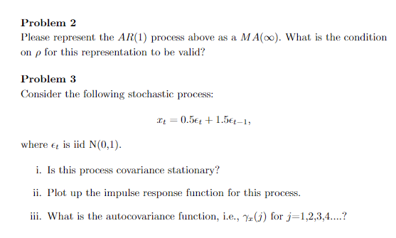 time series question please help solve 3