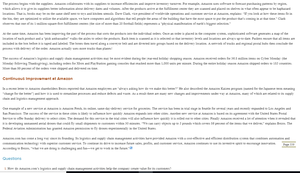   Read the Amazon Video Case 12 in chapter 12 of the text and watch the corresponding Amazon video (use the URL  in attachment to navigate to the video).• Describe how Amazon’s online marketing 3