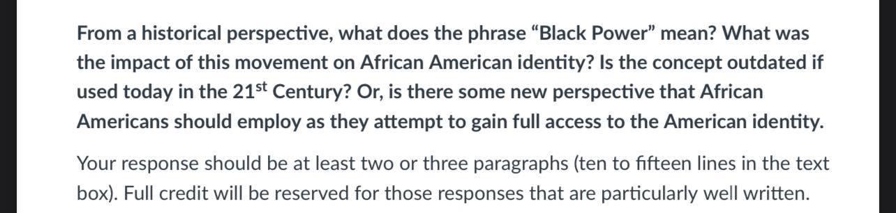 Please write a short answer response 2-3 paragraph in response to the following question I attach on files. 1