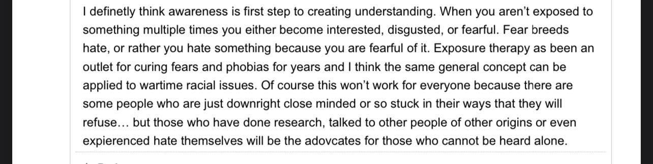 Please write a substantive response to the following discussion question I attach on file and reply to students comments. 7