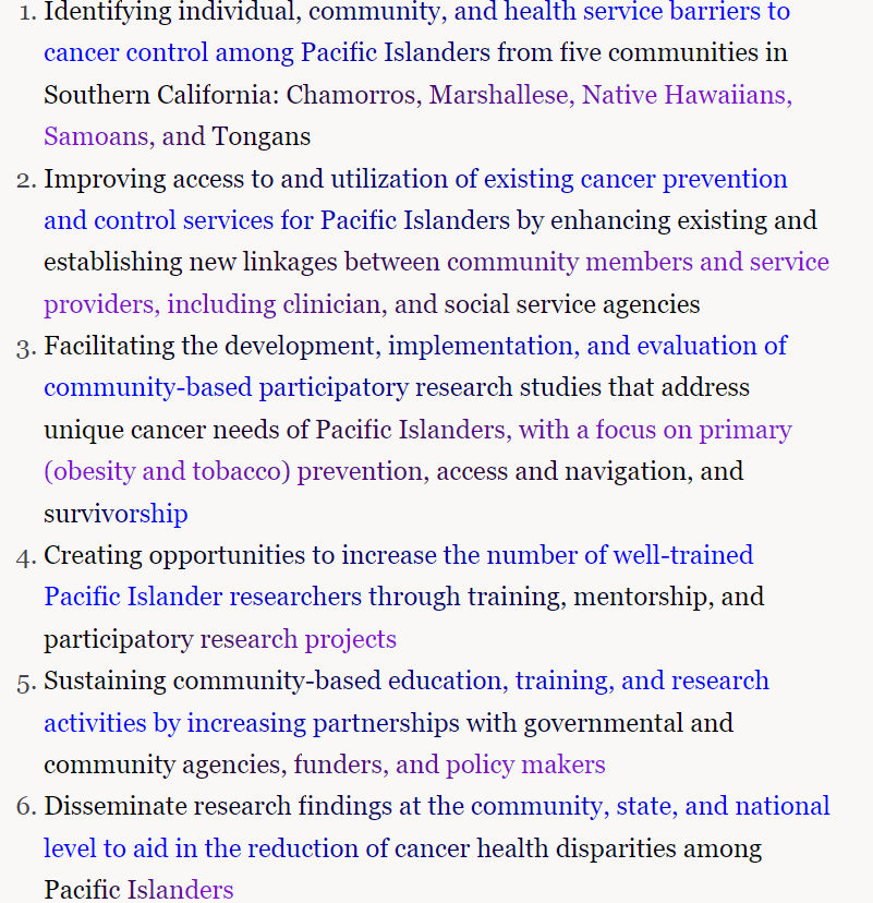 Case study #2 - Improving Pacific Islander health through community participation, p.428 in textbook:  Huff, R. M., Klein, M. V., Klein, & Peterson, D. V. (Eds). (2015). Health promotion in multic 4