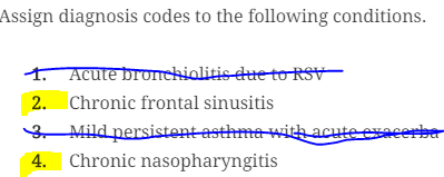 This is actually a Medical Billing class, they just didnt have that option on here. All codes need to be in ICD 10. 6