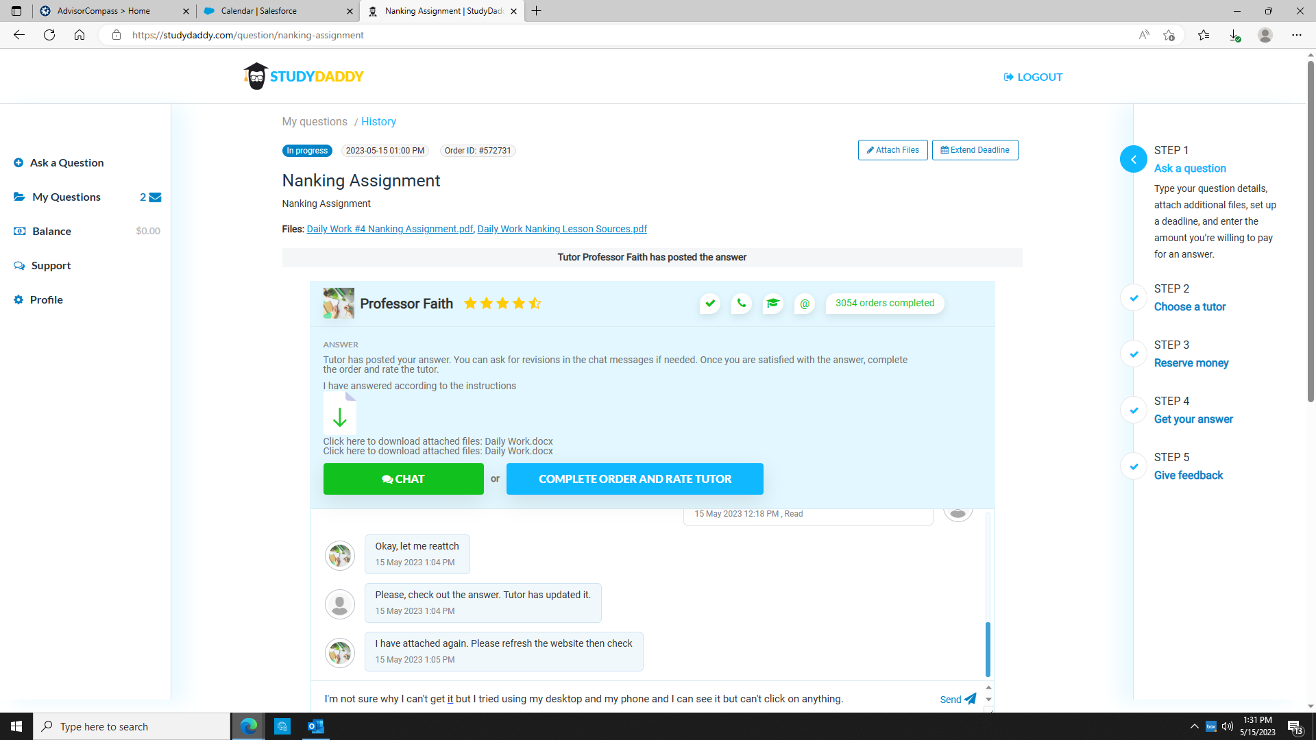 Nanking Assignment 1