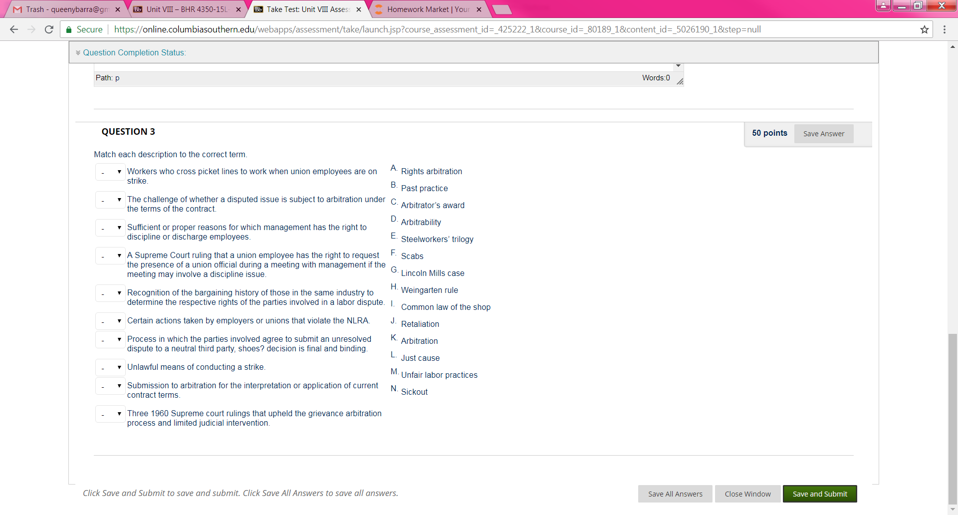 1. By what means can collective bargaining agreements be enforced? Discuss the five principles that govern the arbitration of grievances under collective bargaining. What measures are utilized in non- 1