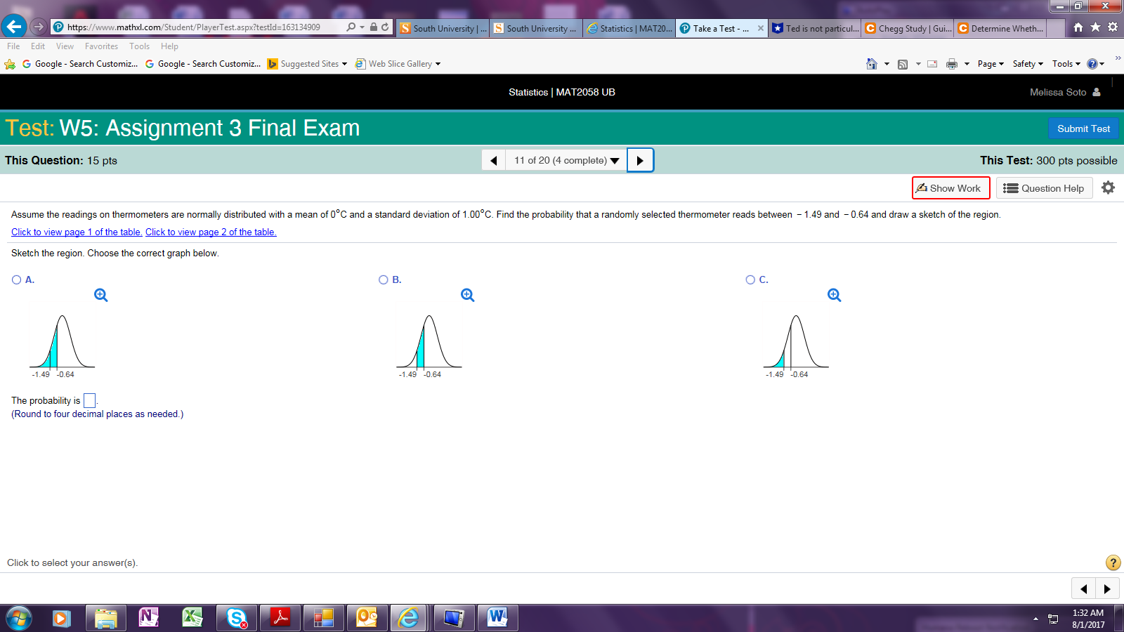 Assume the readings on thermometers are normally distributed with a mean of 0 degreesC and a standard deviation of 1.00 degreesC. 1