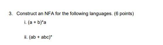 Automata Theory Homework, 3