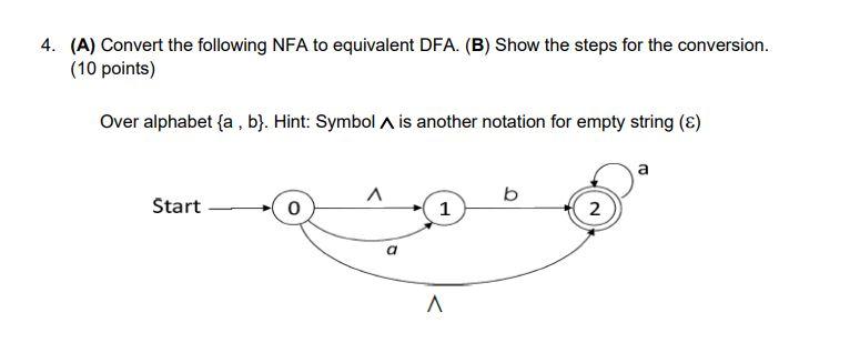 Automata Theory Homework !! 4