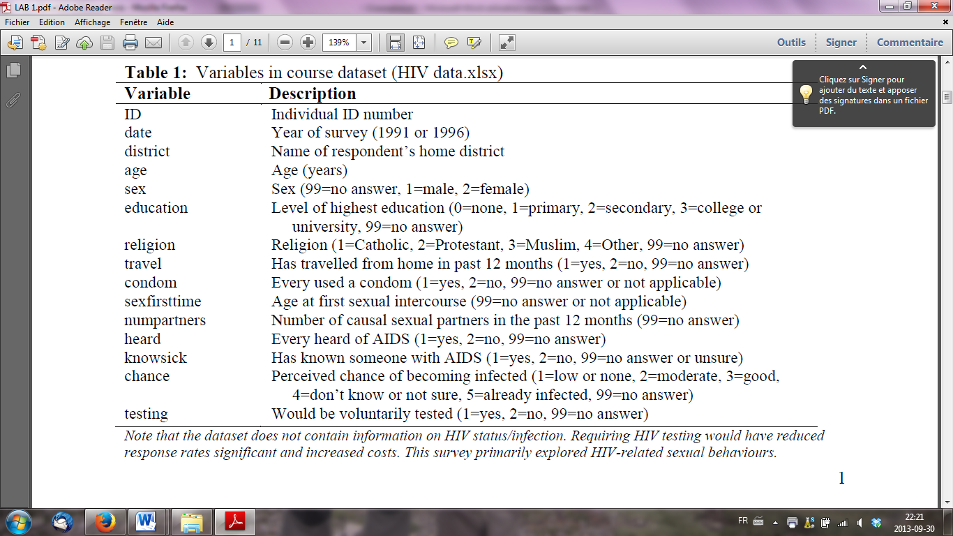 Your college has also been working on this data set, and found that the number of casual sexual partners is significantly different between those... 2