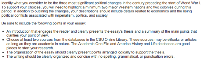 I have 2 seperate request. 1 - Question: Would the unification of Germany have been possible without the influence of Otto von Bismarck? Why, or why not? 2 - 2 Page Essay assignment - Identify what yo 1