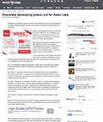 Need an argumentive Essay on Asian Carp with the attached references. Needs to be 4 pages Please 16