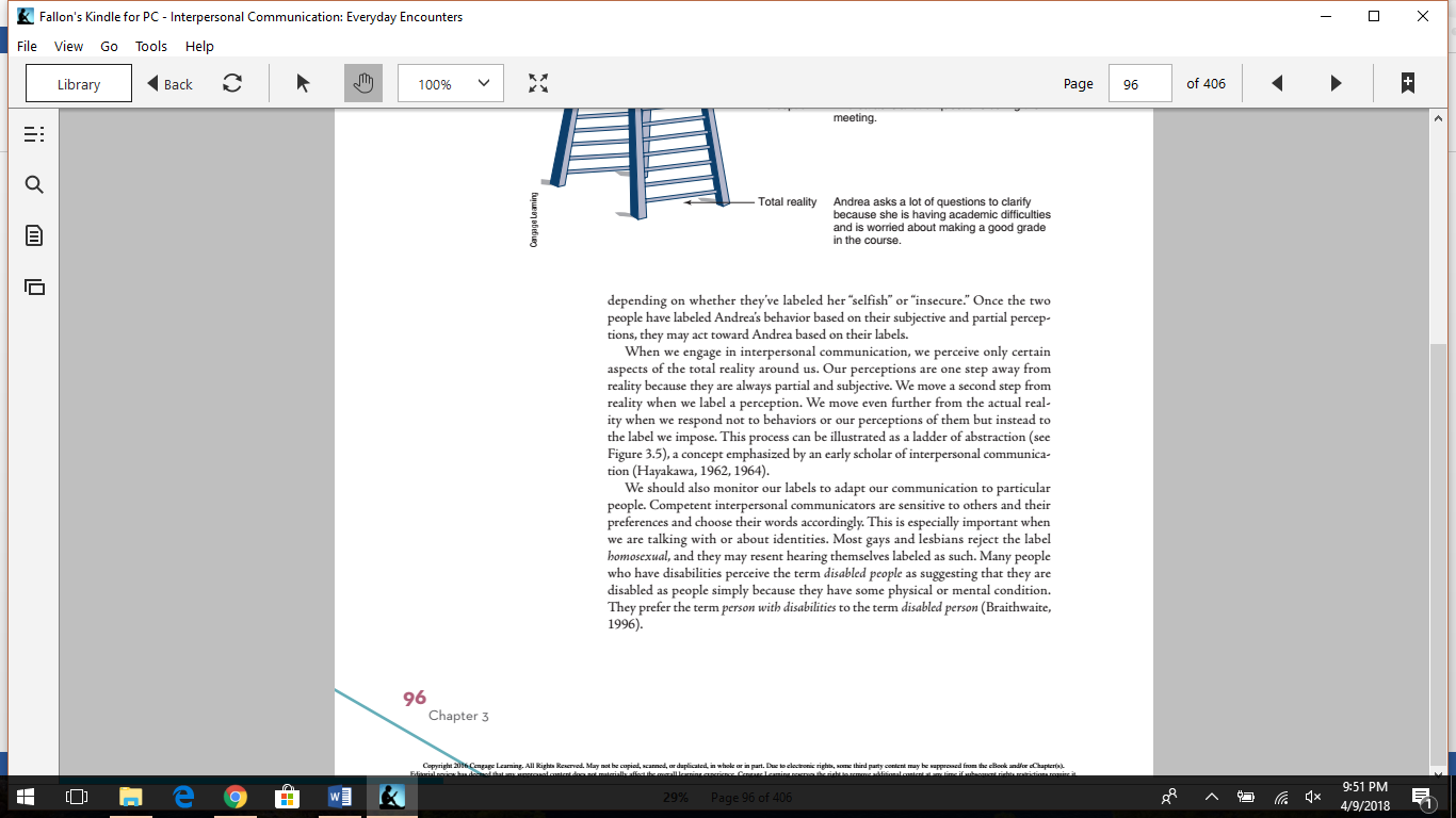 Option #2: Perception of a Coworker in Your Workplace PaperIn Chapter 2 of the textbook, we learn how we as individuals are malleable, depending on the creation of various self-concepts influenced by 9