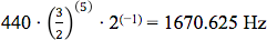 6) Divide the fundamental Frequency of F#5 by the frequency of A4 in the following tuning 5 systems. Round your answers (if necessary) to the nearest 0.000001:a) Equal Temperament Tuningb) Just Intona 2