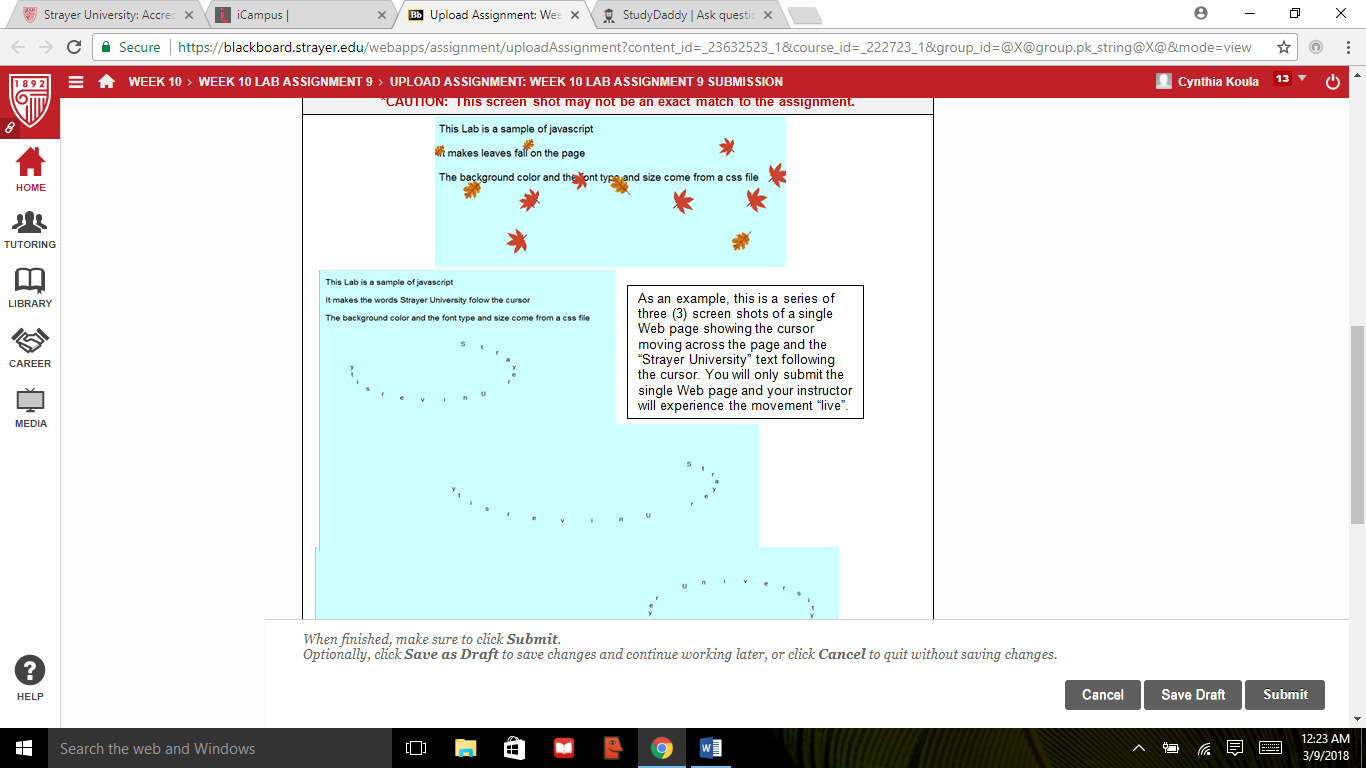 Lab Assignment 9: JavaScriptDue Week 10 and worth 40 pointsDeliverable: Two (2) Web pages and one (1) Cascading Style Sheet (.css) Complete the weekly lab based on the following:Write the code for ea 1