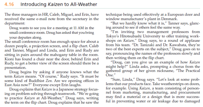All-Weather Case PaperStudents are required to write a paper on the reading of the All Weather Case (see attachments).  Students are required to answer a minimum of five questions from chapters 4 and 1